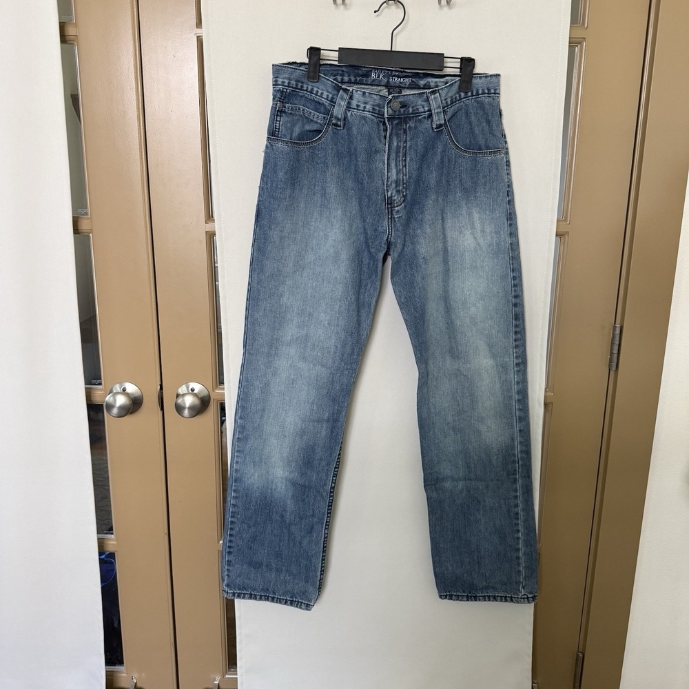 Baileys Pt Blk Men's 32x30 Blue Medium Wash Straight Leg Denim Jeans Pants